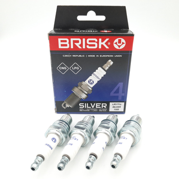 Свечи BRISK Silver LR17YS (ГБО) ГАЗ Волга, Газель (ключ 21)