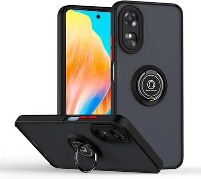 Захисний чохол MatteLuxe OPPO A58 (з кільцем) Black (34661-2B)