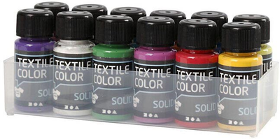Zestaw farb do tkanin Creativ Company 12 x 50 ml (5707167105269)