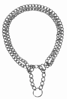 Цепь для собак рывковая двойная Trixie L–XL 60 см / 2.5 мм (TX-2246)