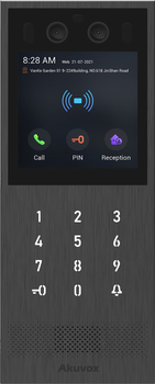 Wieloabonencka panel wywoławcza z rozpoznawaniem twarzy, NFC i Bluetooth Akuvox X912S (6933964802349)