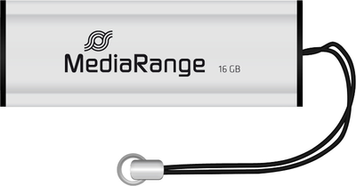 Флеш пам'ять USB MediaRange 16GB USB 3.0 Black/Silver (4260283113392)