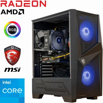 Компьютер MSI Core i3 13100F / RX 9060 XT 16ГБ / 16ГБ DDR4 / SSD 960ГБ