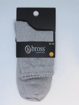 Шкарпетки жіночі з металевою ниткою Bross Socks р.36-40 Туреччина арт.2101-GR