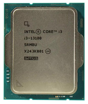 Процесор Intel Core i3 13100 (CM8071505092202) (Socket 1700, 8T, 4.5 ГГц, Tray)