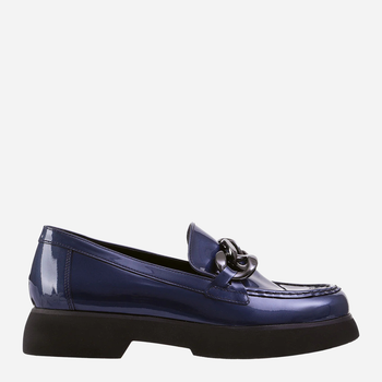 Loafersy damskie skórzane HOGL HOG6101625-3600 39 Granatowe (9010212951244)