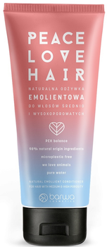 Odżywka Barwa Peace Love Hair do włosów średnio i wysokoporowatych naturalna emolientowa 180 ml (5902305008185)