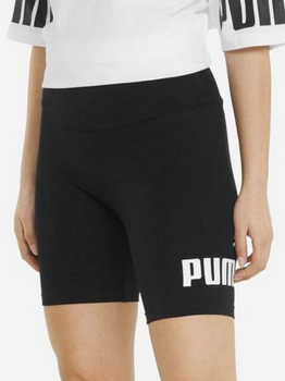 Спортивні шорти жіночі Puma Ess Logo Short Leggings 848347-01 S 7" Чорні (4064535892864)