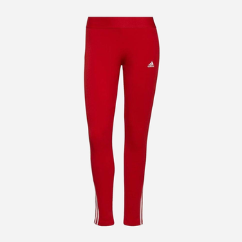 Legginsy sportowe damskie Adidas W 3S Leg H07772 S/L Czerwone (4064054016284)