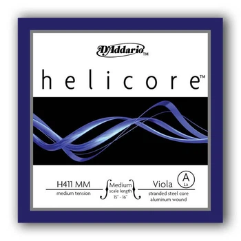 Струна Ля для альта D'Addario Helicore Viola Single A String Medium Scale Medium Tension