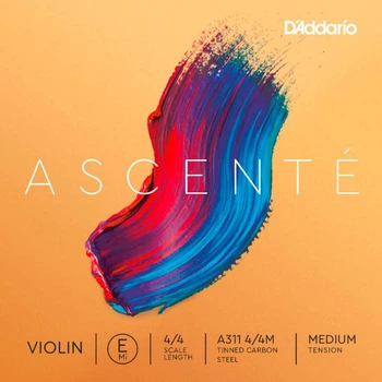 Струна Ми для скрипки D'Addario Ascenté Violin Single E String 4/4 Scale Medium Tension