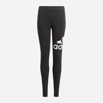 Młodzieżowe legginsy sportowe dla dziewczynki Adidas G Bl Leg GN4081 164 cm Czarne (4064036046414)