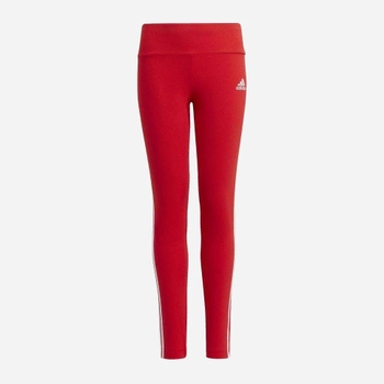 Młodzieżowe legginsy sportowe dla dziewczynki Adidas G 3S Tight GT6890 164 cm Czerwone (4064054884241)
