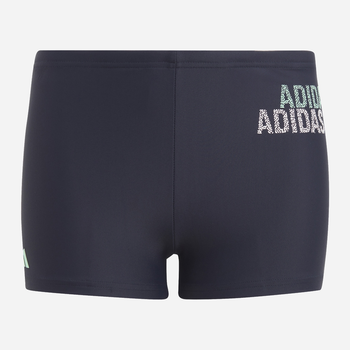Дитячі плавки-боксери для хлопчика Adidas Logo Swim Brief H49556 110 см Темно-сірі (4066745079028)