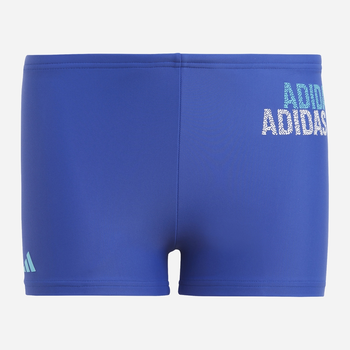Dziecięce kąpielówki bokserki dla chłopca Adidas Logo Swim Brief HR7478 110 cm Niebieskie (4066745075136)