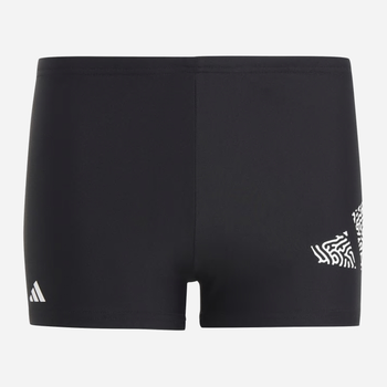 Підліткові плавки-боксери для хлопчика Adidas 3 Bar Log Boxer HR7480 158 см Чорні (4066745161914)