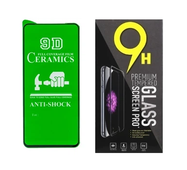 Протиударна захисна плівка Ceramics для Xiaomi Mi 10T Lite, Mi 10i 5G (M2007J17G, M2007J17I) з чорною рамкою