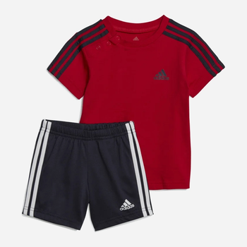Komplet dziecięcy letni (koszulka + spodenki) dla chłopca Adidas I 3S Sport Set IC7781 80 cm Wielokolorowy (4066745149370)