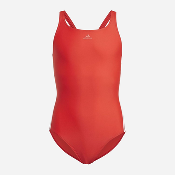 Дитячий суцільний купальник для басейну для дівчинки Adidas Fit Suit 3S Y GQ1143 110 см Червоний (4064044022806)