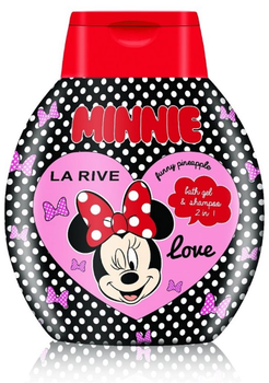 Płyn i szampon do kąpieli La Rive Minnie Love Funny Pineapple 2 w 1 250 ml (5901832065814)