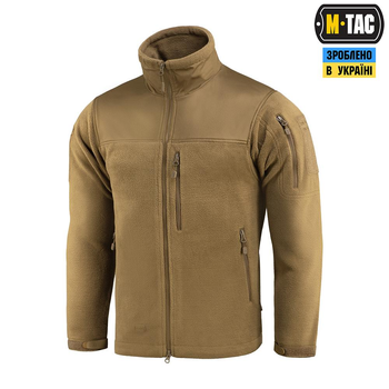 Тактична військова куртка M-Tac Alpha Microfleece Gen.II Coyote Brown 2XL