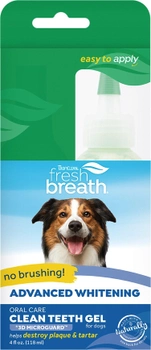 Гель TropiClean Advanced Whitening Clean для гігієни порожнини рота собак 118 мл (645095001961)