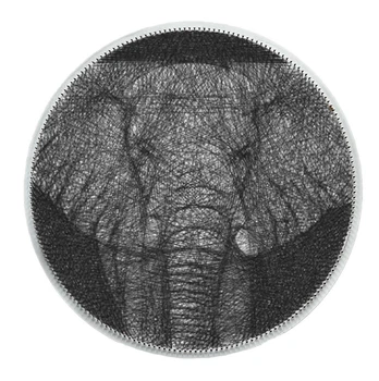 Картина нитками ArtLover Слон string art 45 см