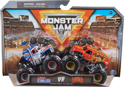Zestaw samochodów Spin Master Monster Jam Lucas Stabilizer vs Jester (0778988249659)