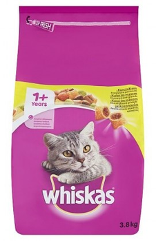 Sucha karma dla kotów Whiskas z kurczakiem 3.8 kg (5998749130223)