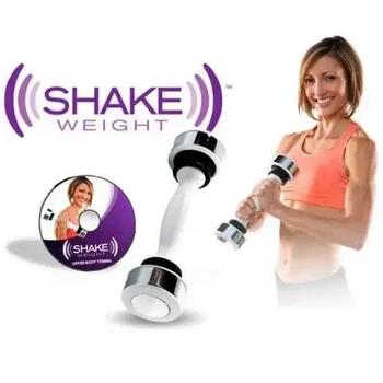 Віброгантел тренажер для зміцнення м'язів рук Shake Weight + ПОДАРУНОК спортивні натуральні шкарпетки