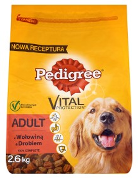 Sucha karma dla psów Pedigree Adult z wołowiną i drobiem 2.6 kg (5900951263316)