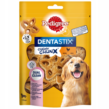 Ласощі для собак Pedigree Dentastix Chewy Chunx Maxi 68 г (4008429136405)