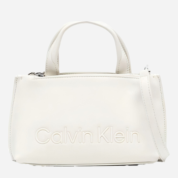 Сумка крос-боді через плече жіноча Calvin Klein CKRK60K610167PC4 Біла (8719856921873)