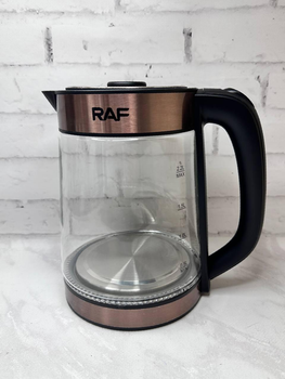 Электрический стеклянный чайник RAF R7813 электрочайник 2,2 л