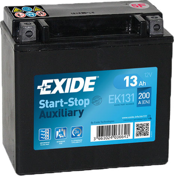 Мото аккумулятор Exide START & STOP AUXILIARY 13 Ач +/- 200CCA 150х90х145 (EK131)