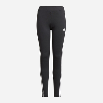 Młodzieżowe legginsy sportowe dla dziewczynki Adidas G 3S Tig GN1453 152 cm Czarne (4062065007437)