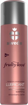 Інтимний гель Swede Fruity Love Lubricant зволожувальний Strawberry Wine 100 мл (7350028784400)