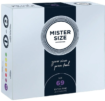 Презервативи Mister Size Condoms підібрані за розміром 69 мм 36 шт (4260605480218)