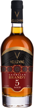 Бренди Vellevine 5 лет выдержки 0.5 л 40% (4860117333134)