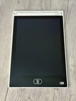 Детский графический планшет для рисования со стилусом 8'5 LCD Writing Tablet белый с черным