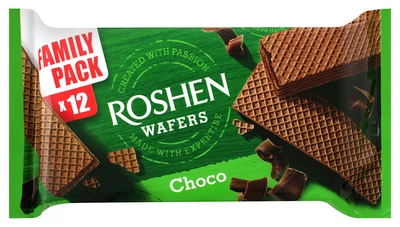 Упаковка вафель Roshen Wafers Шоколад 216 г х 16 шт