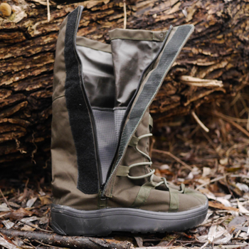 Тактичні водовідштовхувальні військові бахили гамашії для взуття від дощу та грязі для захисту на берці Хакі XL ( 46-48 розмір)