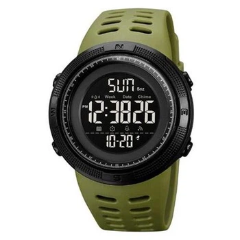 Часы наручные 2070AGBK SKMEI с подсветкой, ARMY GREEN-BLACK