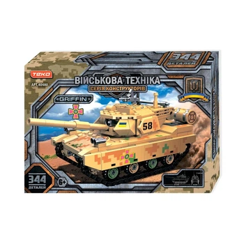 Конструктор Teko 40480, танк "Griffin", 344 детали, серия "Военная техника"