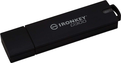 Флеш пам'ять Kingston D300SM AES 256 XTS Encrypted 8GB USB 3.1 Black (IKD300SM/8GB)