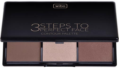 Палітра для контурування обличчя Wibo 3 Steps To Perfect Face Contour Palette Dark 10 г (5901801614708)