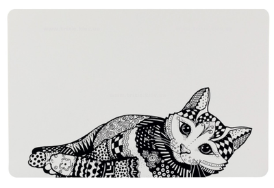 Килимок під миски для кішок Trixie Zentangle 44 x 28 см (4011905247885)