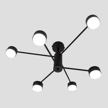 Люстра стельова LUMINARIA RAY 6xGX53 (3+3) BLACK 220V IP20