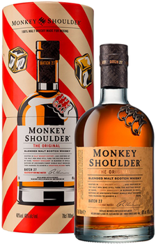 Віскі Monkey Shoulder солодовий в тубусі 0.7 л 40% (5010327425061)