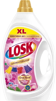 Гель для прання Losk Ароматерапія Color Ефірні олії та аромат Малазійської квітки 50 циклів прання 2.25 л (9000101803570)